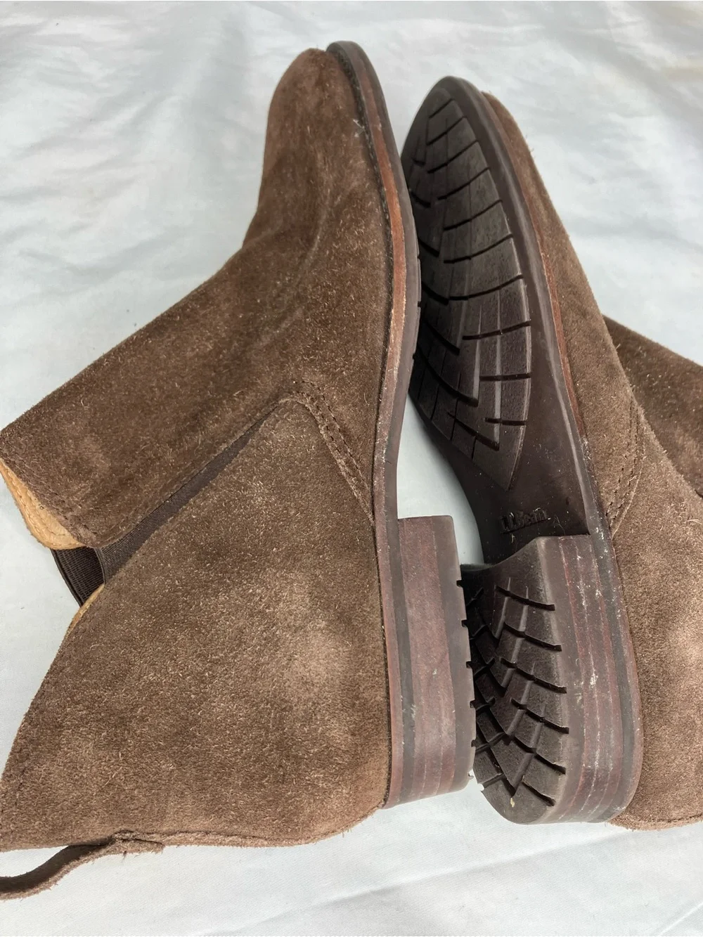 LL Bean Westport suede ankle boots 8.5